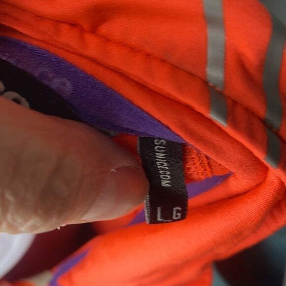 Sunice Orange Ruched Long Sleeves Pullover - Picture 9 of 9